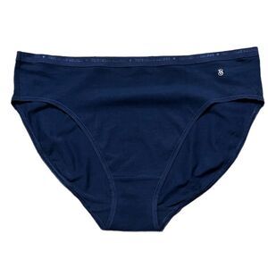 Victoria’s Secret Stretch Cotton High Leg Brief Panty Navy XLarge…